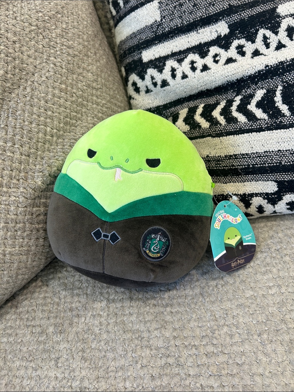 Squishmallows Harry Potter Slytherin Snake 8 Inch Plush NWT Robe Crest